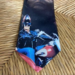 Ralph Marlin Neck Tie Biker Beldar 1993 Coneheads noveltly neck tie